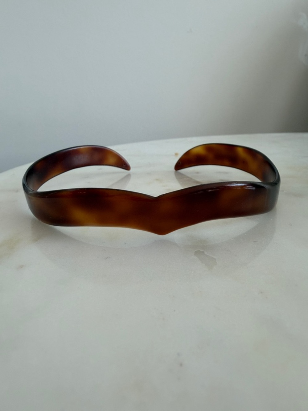 Girl’s Child’s Vintage French Tortoise Thin Curved Headband